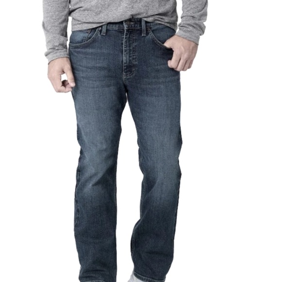Stitches & Rivets Dark Wash Straight Leg Jeans 36W 32L - Picture 1 of 11